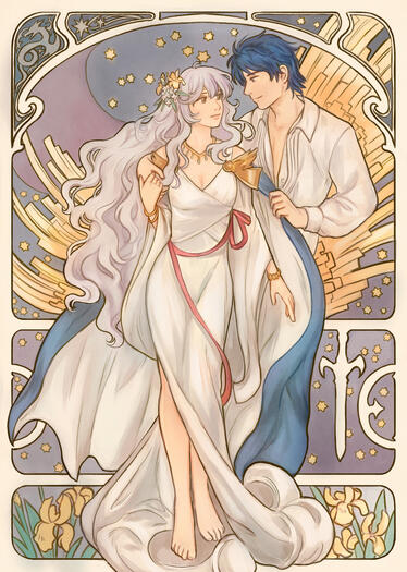 Sigurd and Deirdre, Art Nouveau